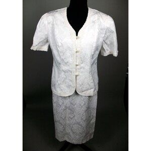 Vintage Kathie Lee Plaza South Skirt Jacket Mom Suit size 10 1990’s